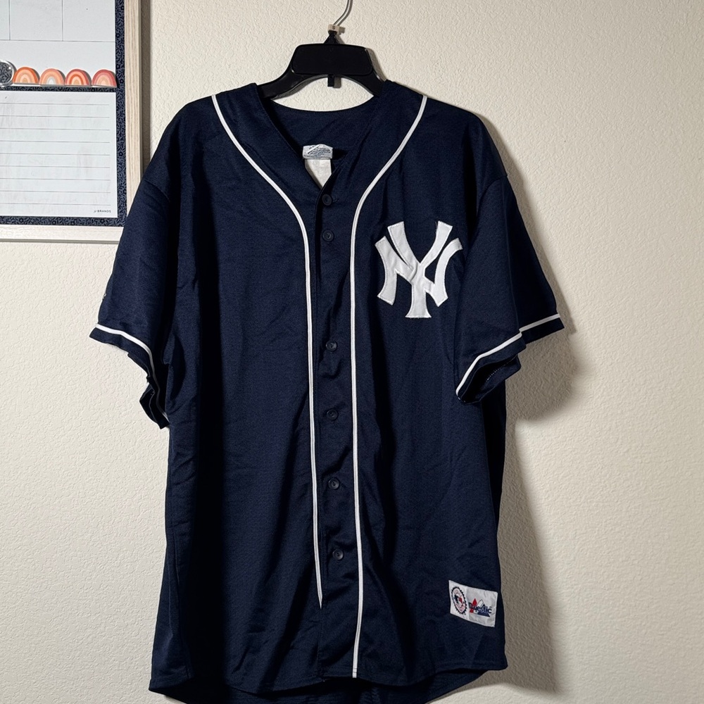 Majestic Dark Blue Baseball Jersey